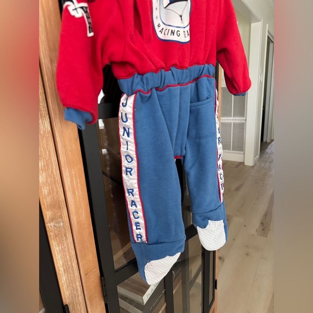 Vintage Race Car Driver nascar coverall jumpsuit baby boy route 66 patches 23 - Picture 9 of 11